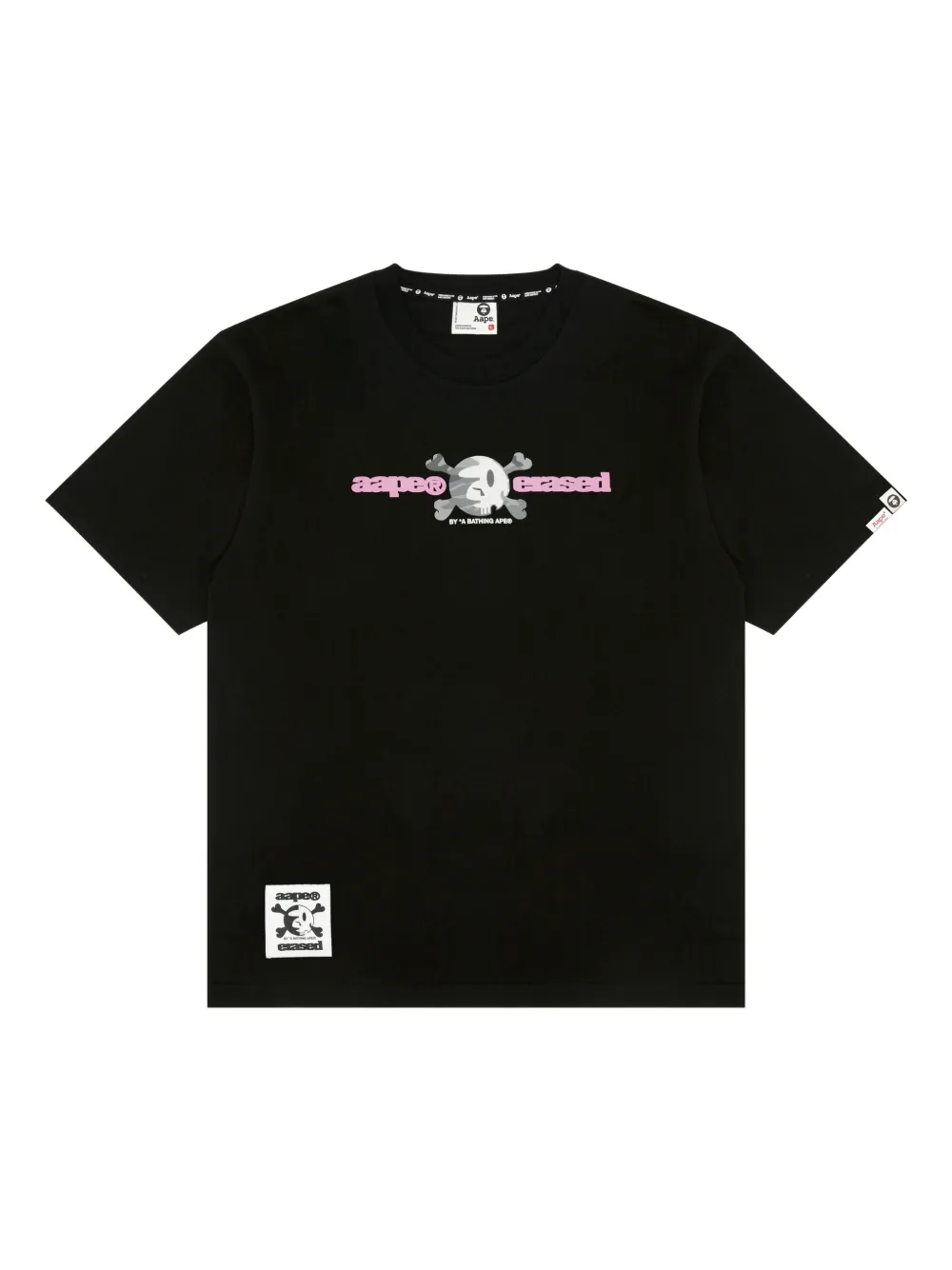 AAPE BY *A BATHING APE® skull graphic T-shirt | Black | Image 1