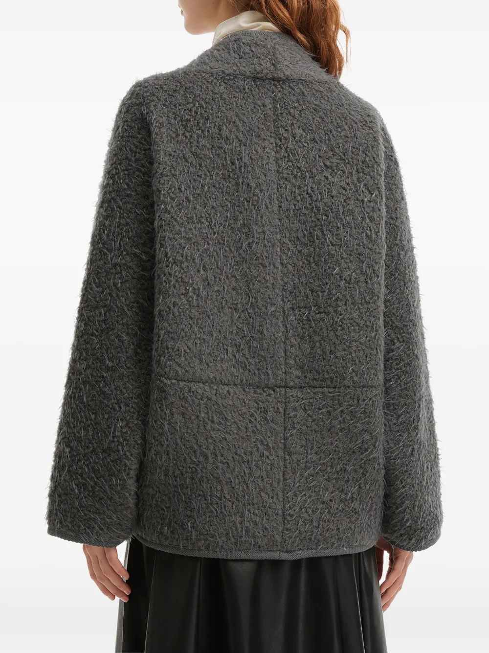 B+ab Button Jacket In Gray