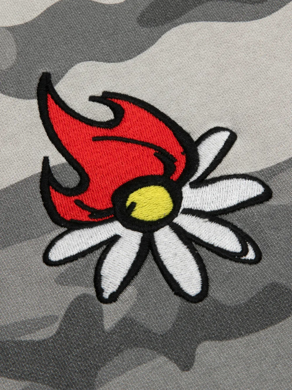 Aape By A Bathing Ape Camouflage Embroidered Sweater In Green