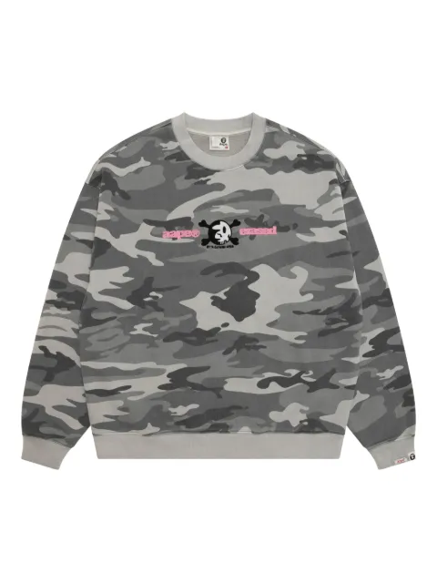 AAPE BY *A BATHING APE® camouflage embroidered sweater