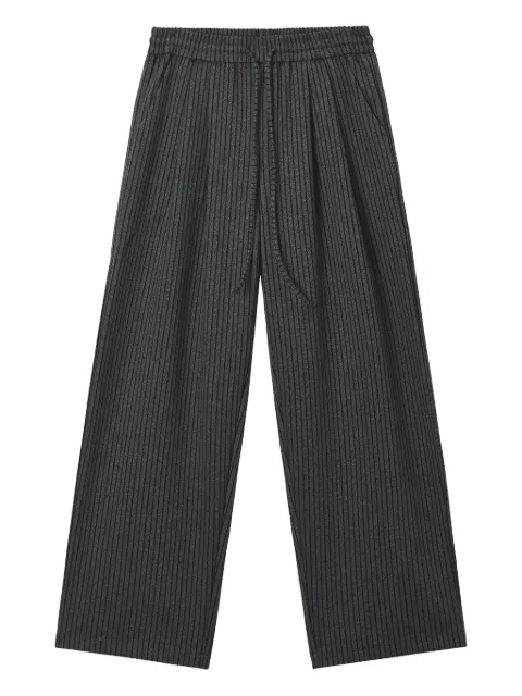 b+ab drawstring-fastening striped trousers