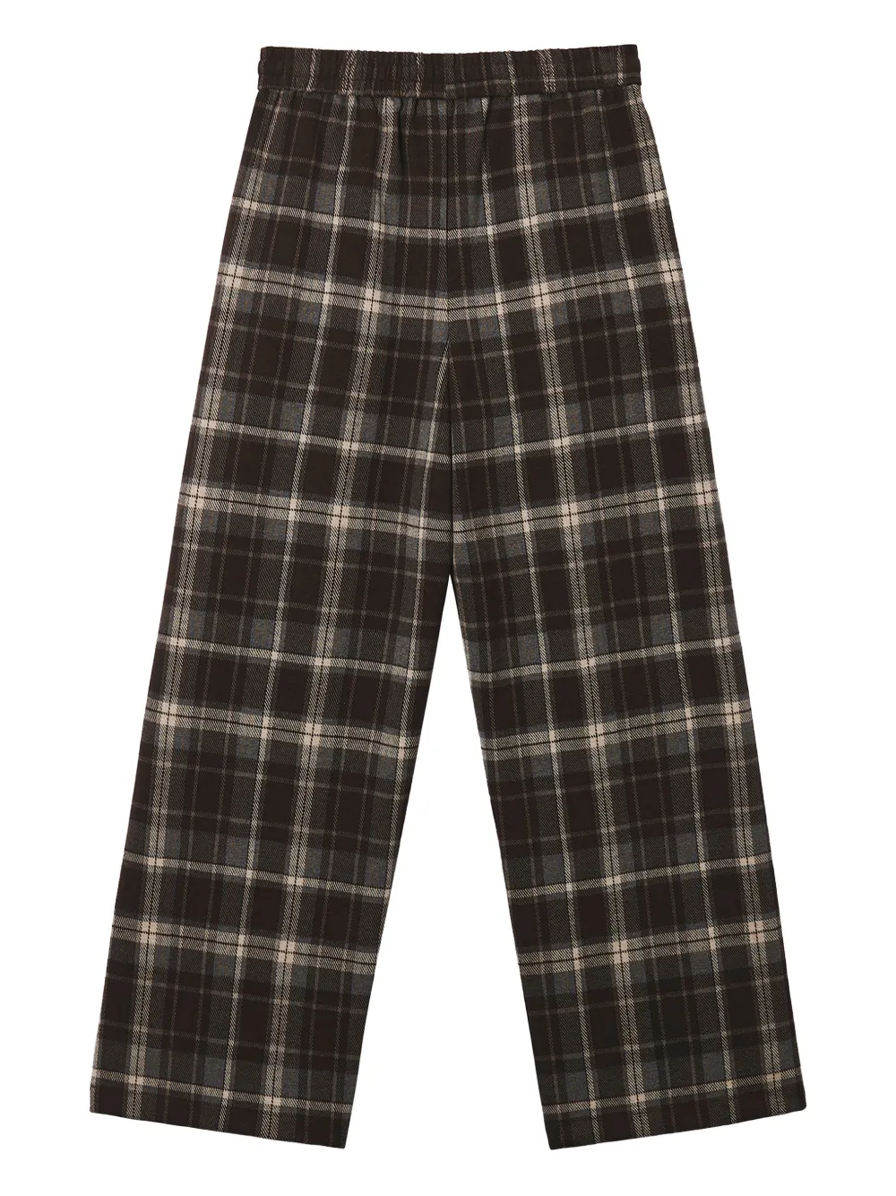 b+ab elastic-waistband checked trousers | Straight-Leg Pants | Image 2