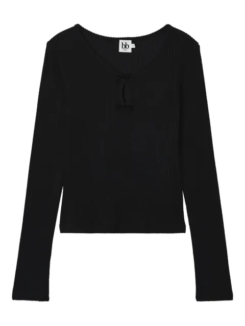 b+ab långärmad ribbstickad topp