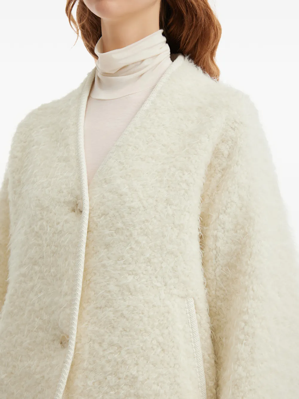 B+ab Button Jacket In White