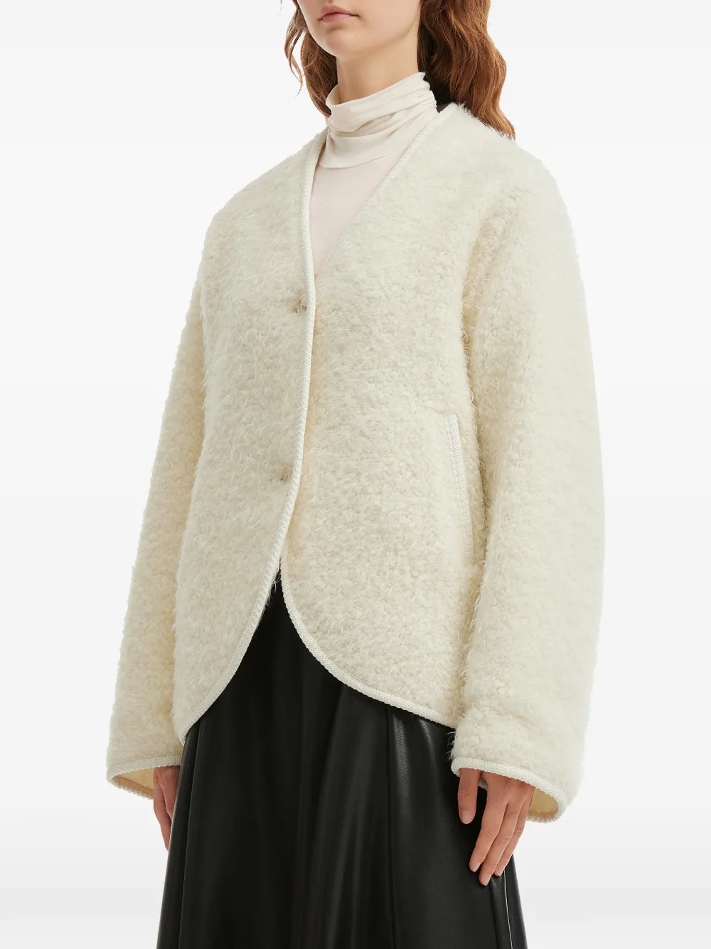 B+ab Button Jacket In White