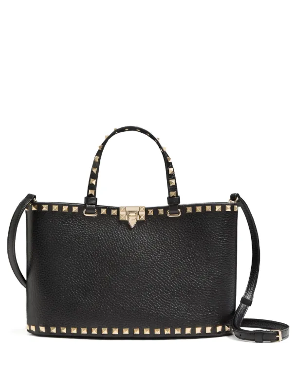 VALENTINO GARAVANI ロックスタッズ ハンドバッグ Valentino Garavani ロックスタッズ ハンドバッグ | ブラック