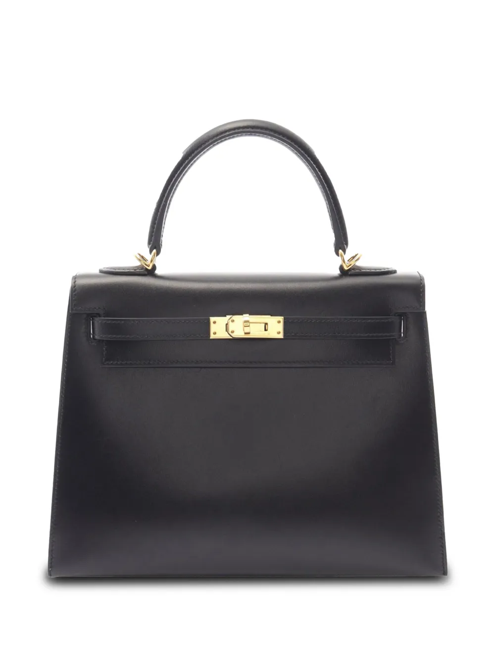 Hermès Pre-Owned 2021 Box Calf Kelly II Sellier 25 handbag - ブラック Hermès Pre-Owned 2021 Box Calf Kelly II Sellier 25 handbag - ブラック