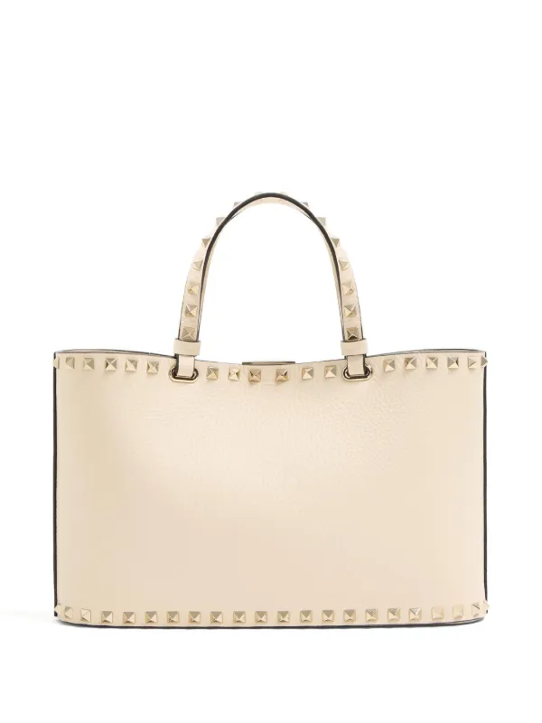 Valentino Garavani ロックスタッズ トートバッグ | ニュートラル