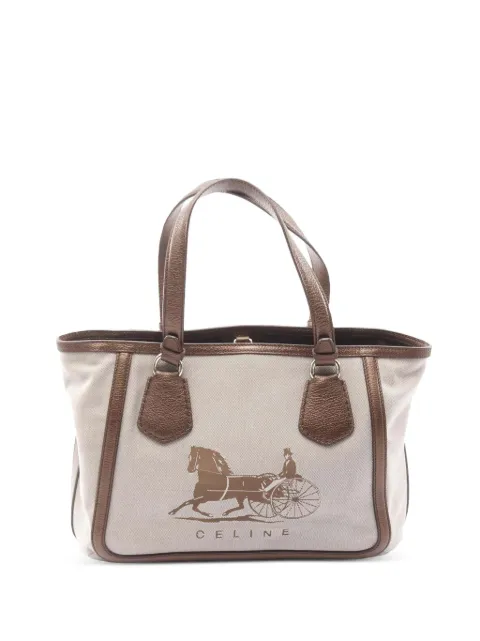 Celine Pre-Owned 2010-2025 Canvas Horse Carriage handbag
