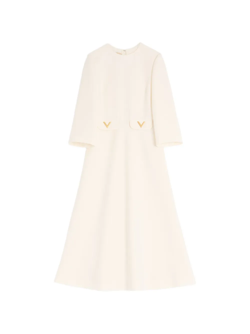 Valentino Garavani Crepe Couture midi-jurk Beige