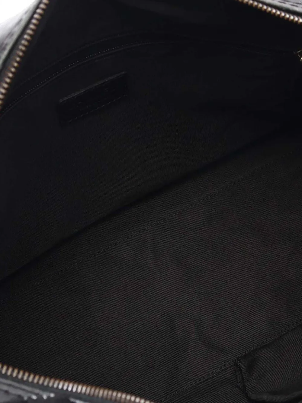 Pre-owned Chanel 2000-2002 Cc Quilted Wild Stitch Handbag In Black