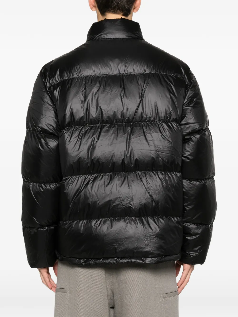 Stussy Micro Ropstop Down Jacket In Black