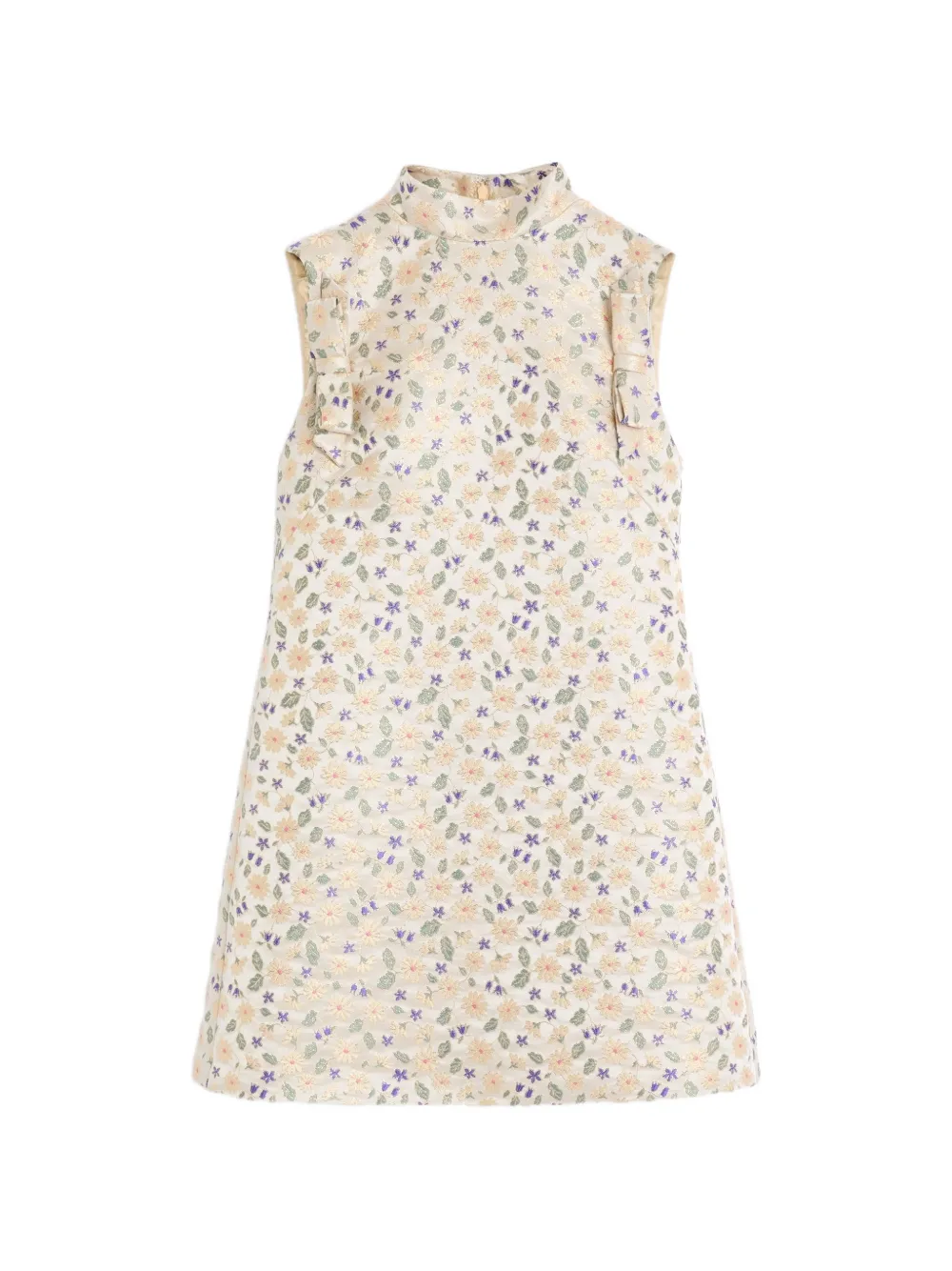Valentino Garavani mini floral-jacquard dress – Neutrals