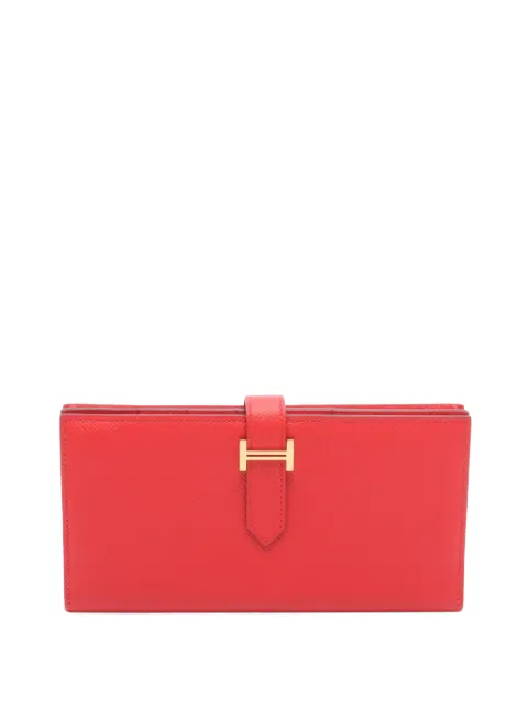 Hermès Pre-Owned 2016 Epsom Bearn Soufflet Bifold Wallet long wallets