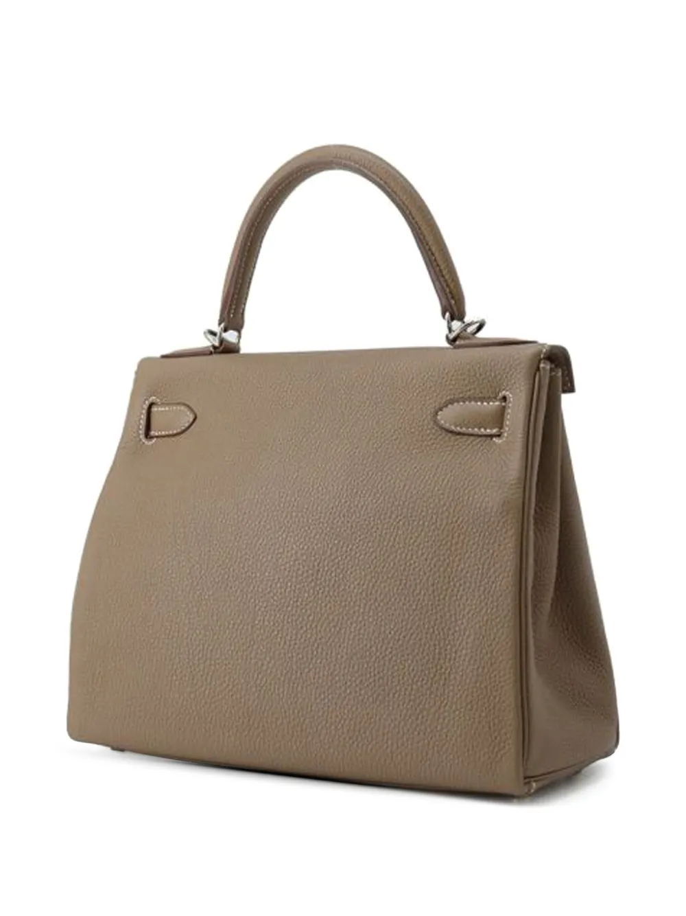 HERMES Pre-owned 2016 Togo Kelly Ii Retourne 28 Satchel In Brown