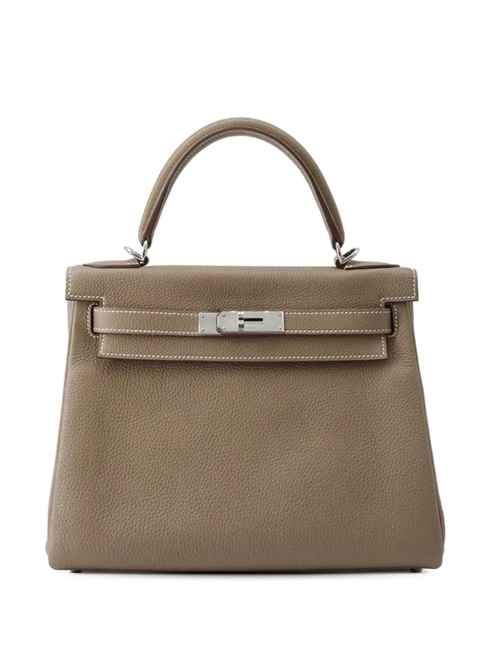 Click to view more detailed imagery on our partner's website Pre-owned Hermes 2016 Togo Kelly Ii Retourne 28 Satchel In Brown