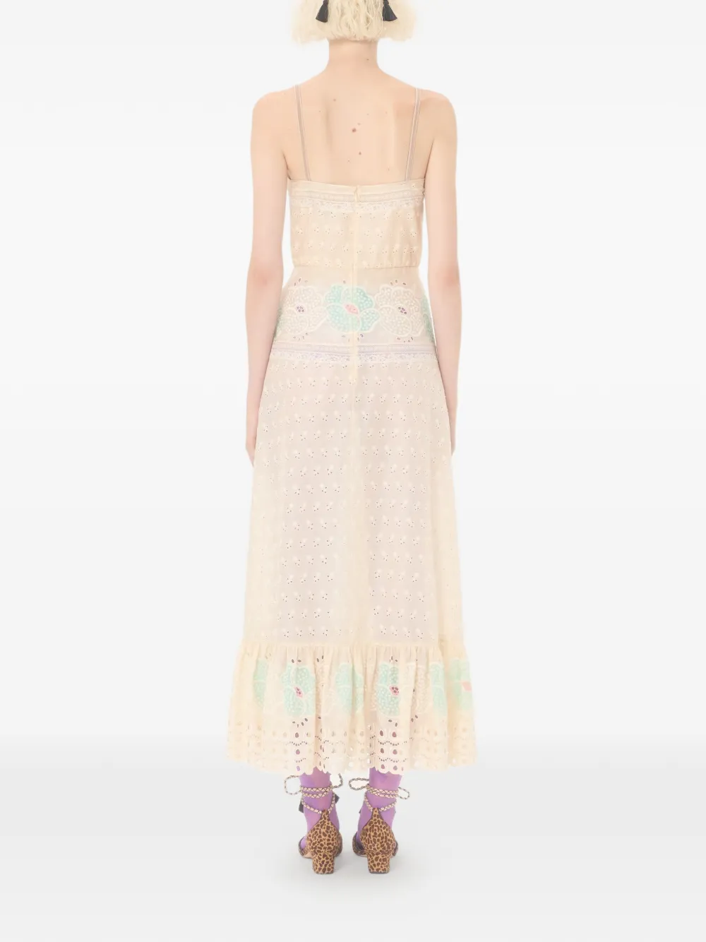 Sangallo midi dress