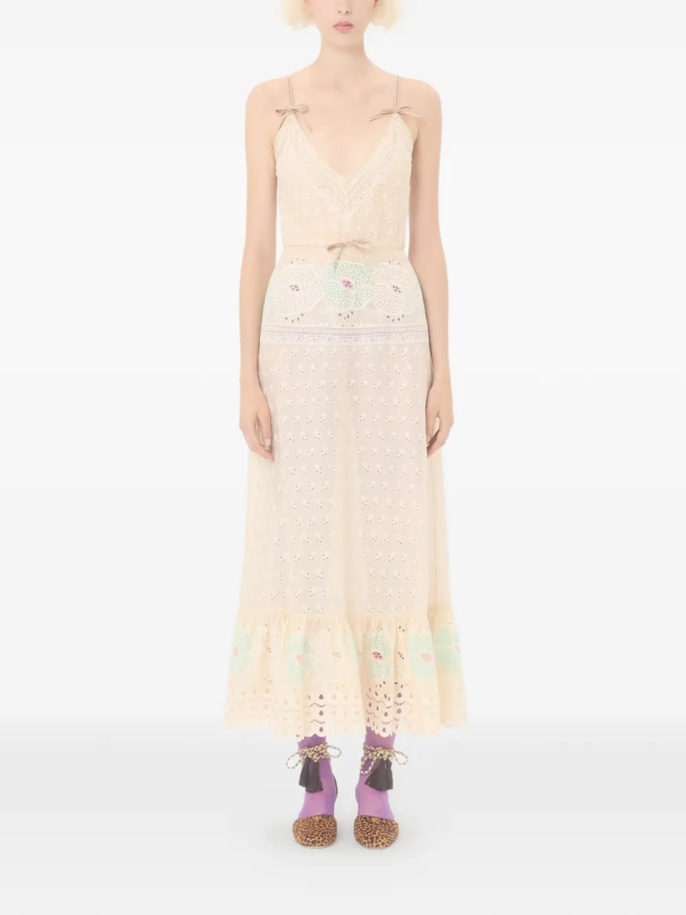 Sangallo midi dress