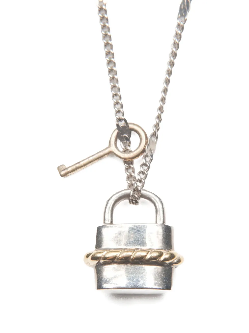 Chloé Pre-Owned collier à pendentif cadenas (années 2000) | Image 2