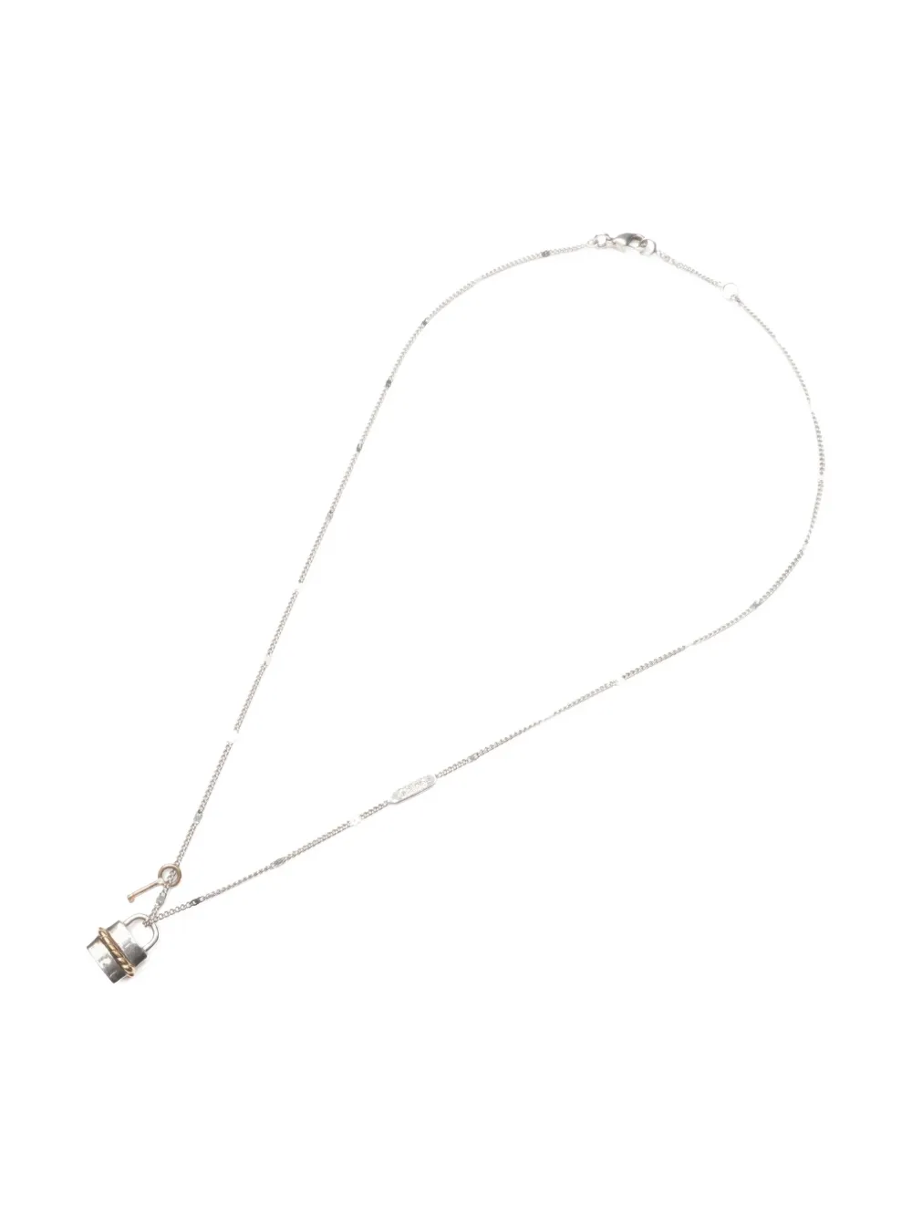 Chloé Pre-Owned collier à pendentif cadenas (années 2000) | argent | Image 1