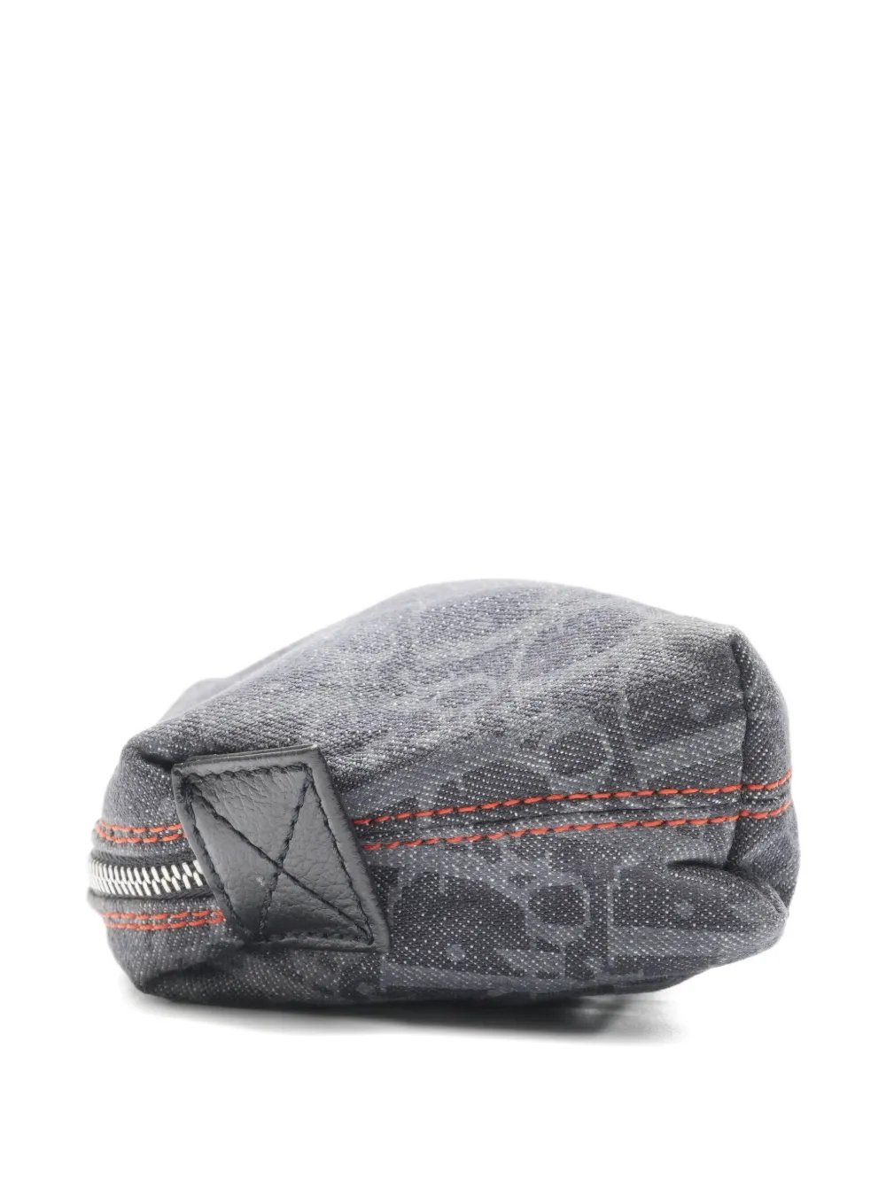 Pre-owned Dior 2000-2010s Trotter Denim Pouch In Blue