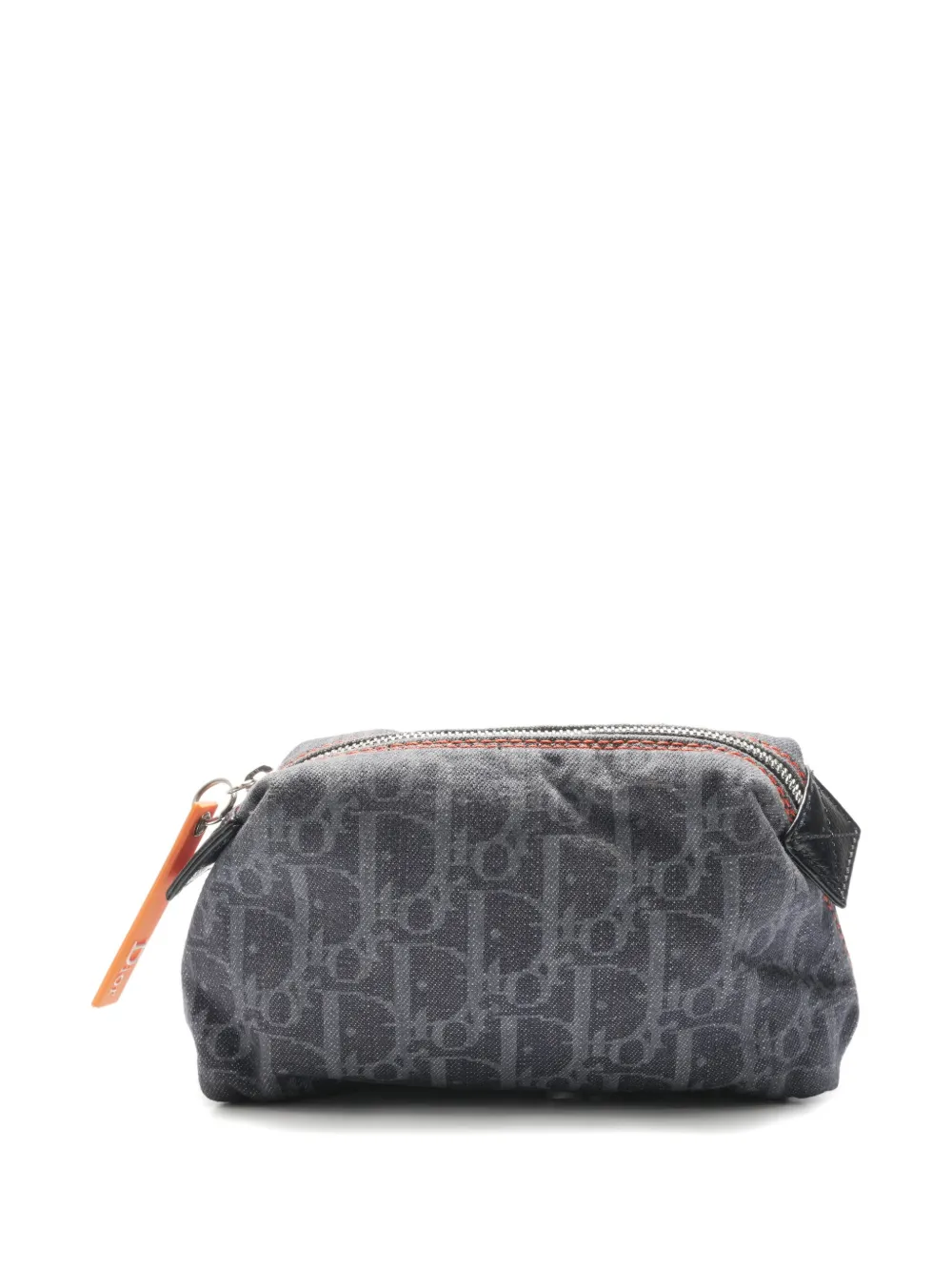 Pre-owned Dior 2000-2010s Trotter Denim Pouch In Blue