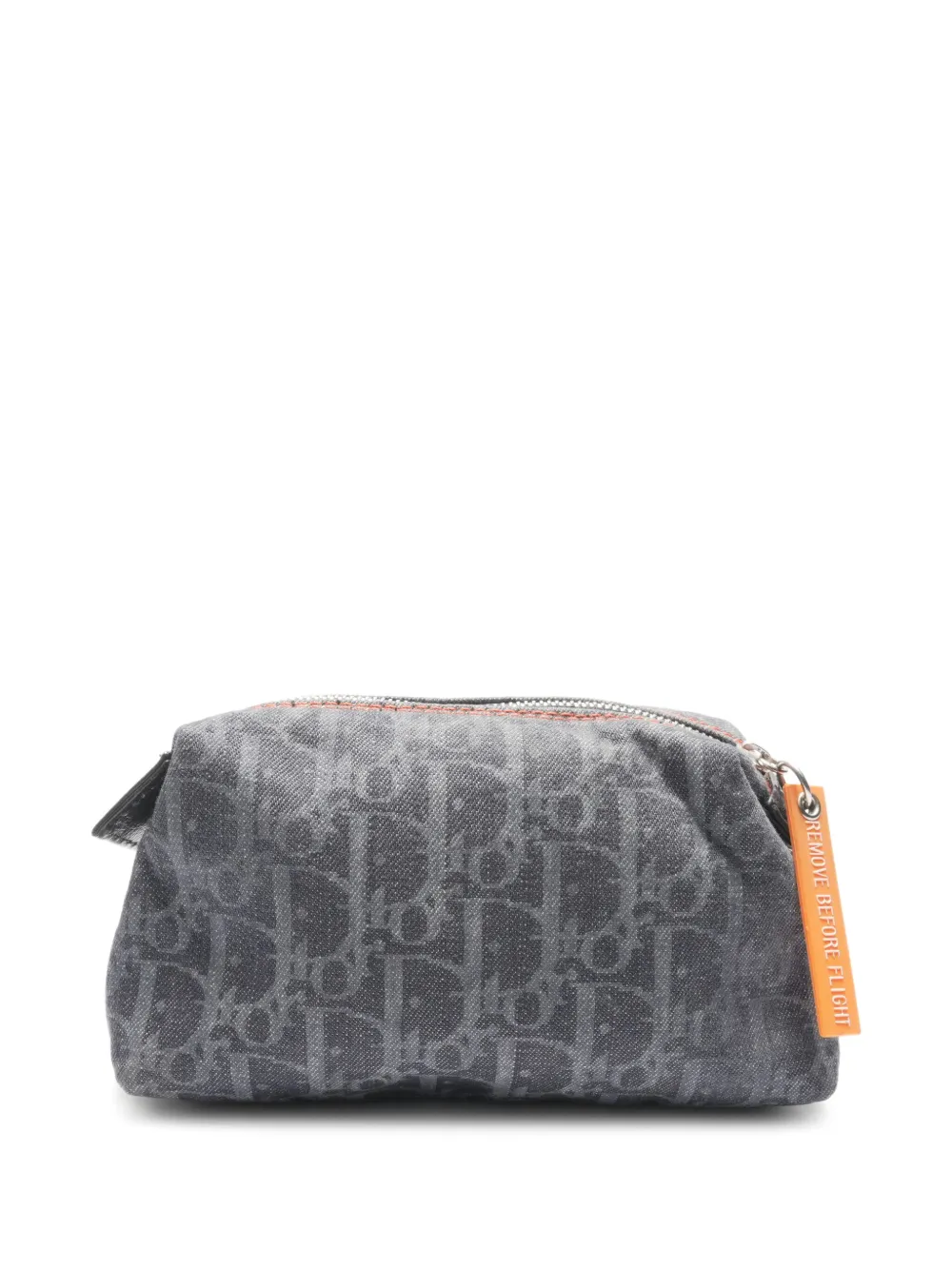 Christian Dior Pre-Owned 2000-2010s トロッターデニムポーチ - ブルー Christian Dior Pre-Owned 2000-2010s トロッターデニムポーチ - ブルー