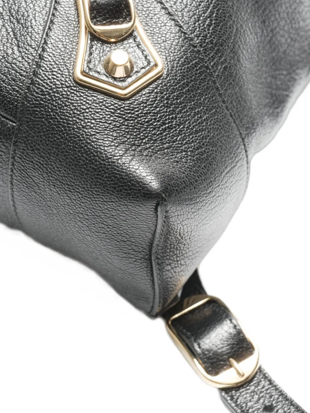 Pre-owned Balenciaga 2010s Leather Backpack In Black