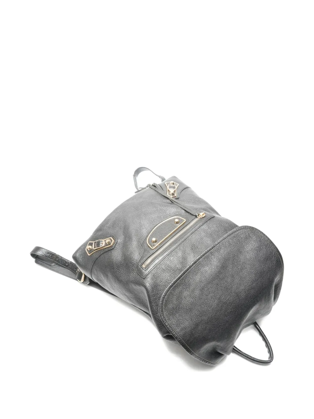 Pre-owned Balenciaga 2010s Leather Backpack In Black