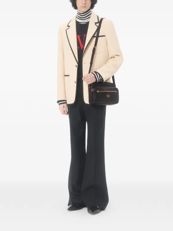 Valentino Garavani アンティーブ レザーメッセンジャーバッグ
