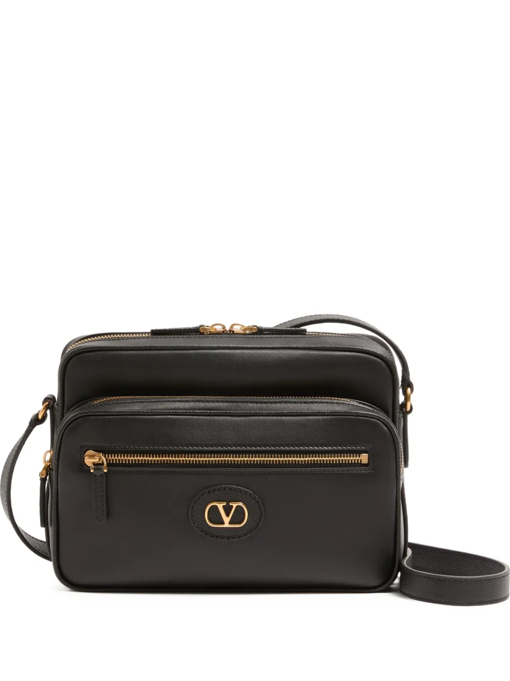 Valentino Garavani Borsa messenger Antibes in pelle - Nero