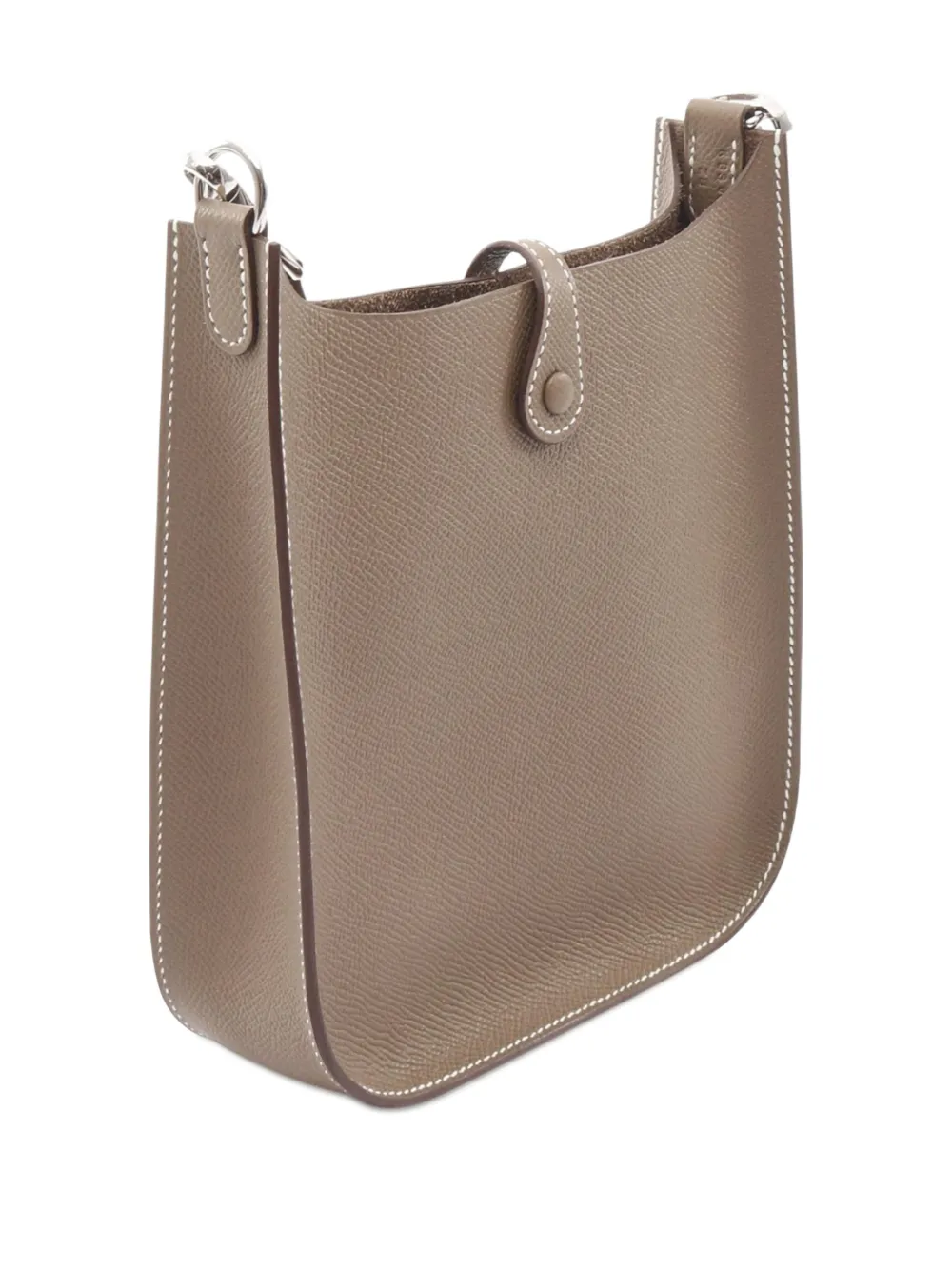 Pre-owned Hermes 2025 Epsom Evelyne Sellier 16 Shoulder Bag In Brown