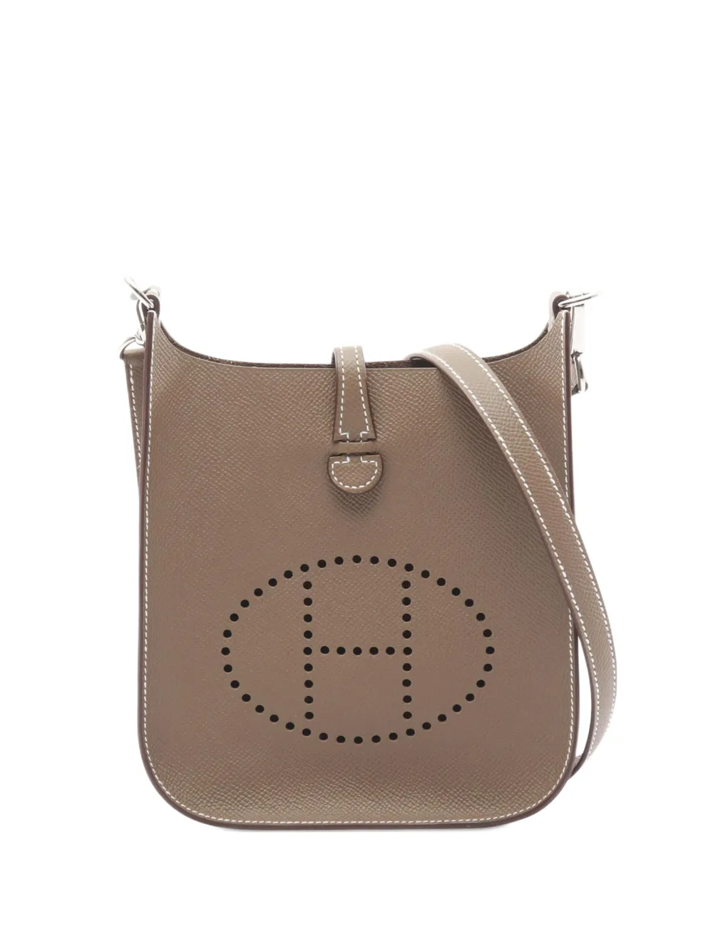 Hermès Pre-Owned Borsa a spalla Evelyne Sellier 16 in pelle Epsom 2025 - Marrone