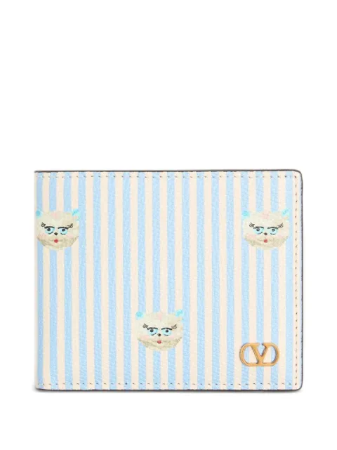 Valentino Garavani Vlogo Signature Le Chat De La Maison printed leather wallet