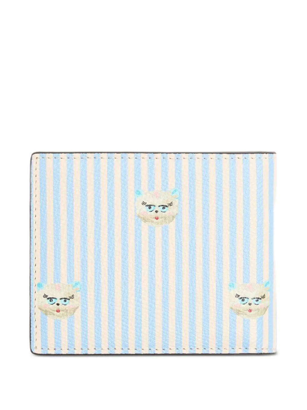 Valentino Garavani VLogo Signature Le Chat De La Maison leren portemonnee met print Blauw
