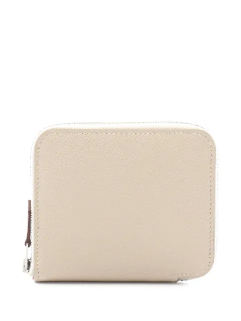 Hermès Pre-Owned 2023 kleines rundes Portemonnaie aus Epsom Azap-Seide mit Reißverschluss