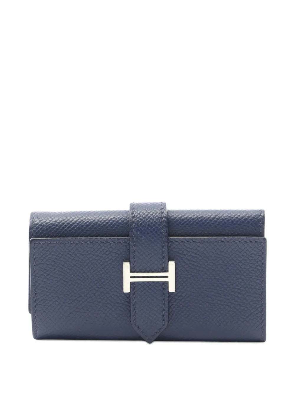 Hermès Pre-Owned 2022 Epsome Bearn Wallet key holder | Blue | Image 1