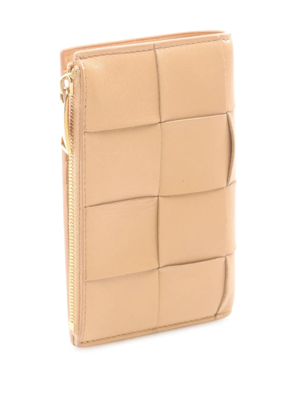 Pre-owned Bottega Veneta 2012-2025 Cassette Max Intrecciato Wallet Small Wallets In Brown