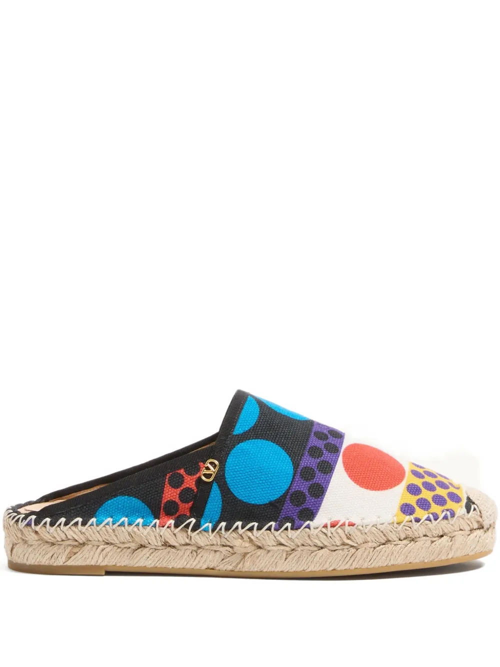 Valentino Garavani Espadrilles met VLogo-detail en patroon Zwart