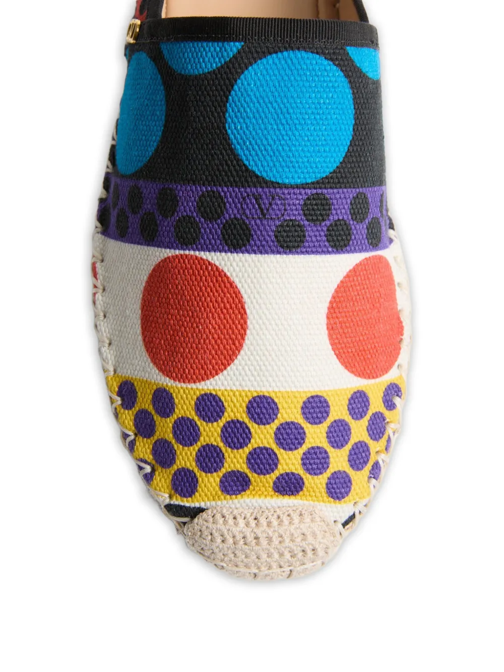 Valentino Garavani Espadrilles met VLogo-detail en patroon Zwart