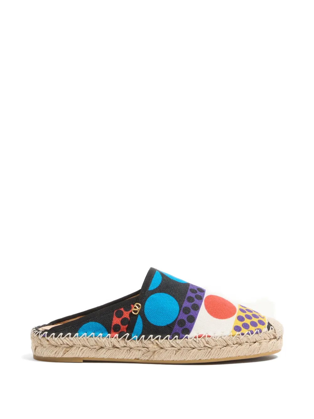 Valentino Garavani Espadrilles met VLogo-detail en patroon Zwart