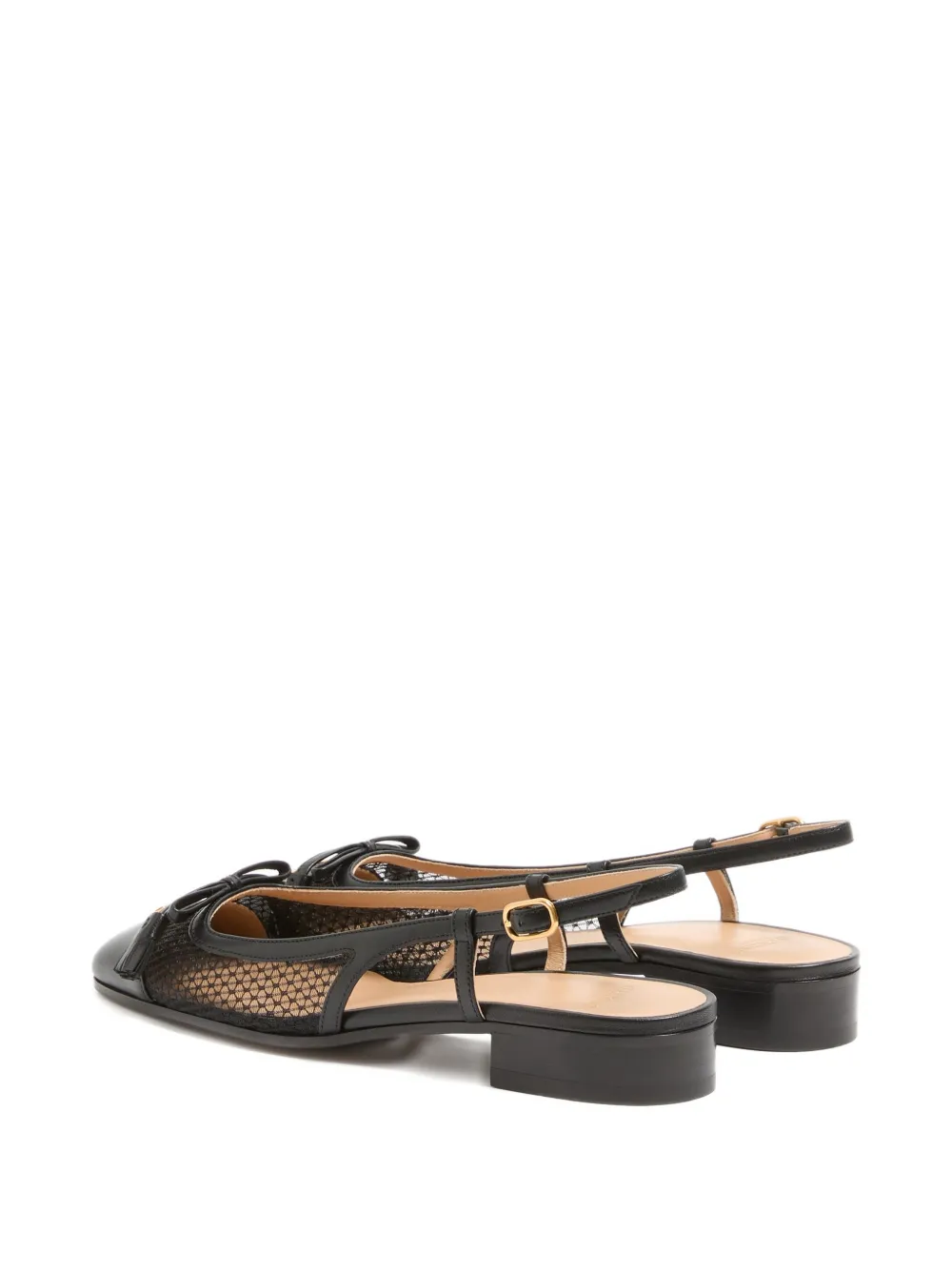 Valentino Garavani Valet Du Roi VLogo slingback pumps Zwart
