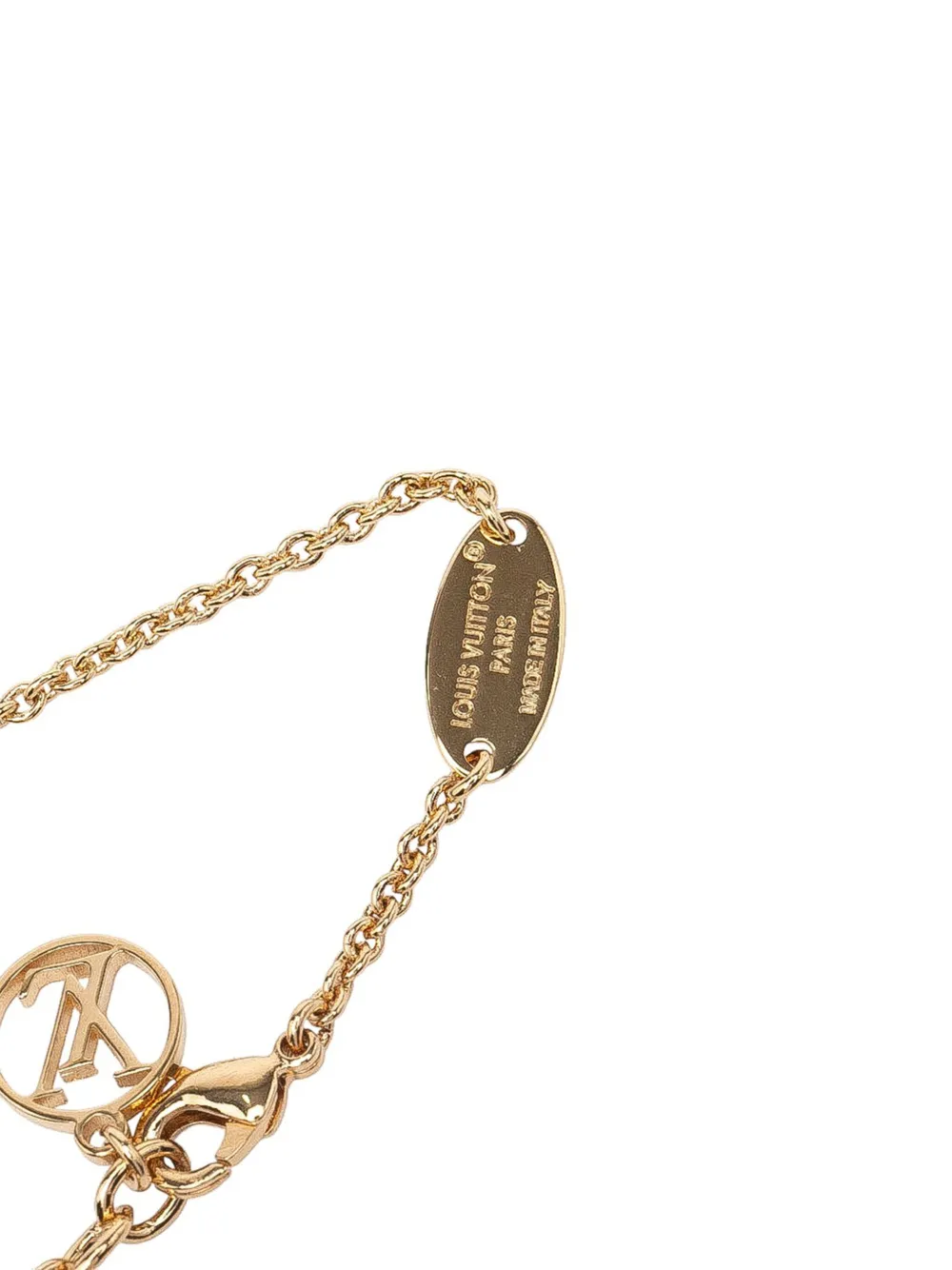 Pre-owned Louis Vuitton 2024 Gold Plated Essential V Necklace Costume Necklace