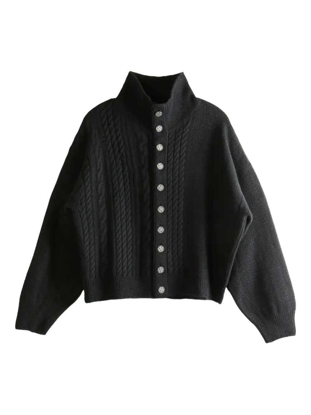 Enfants Riches Déprimés Cardigan in maglia a trecce - Nero