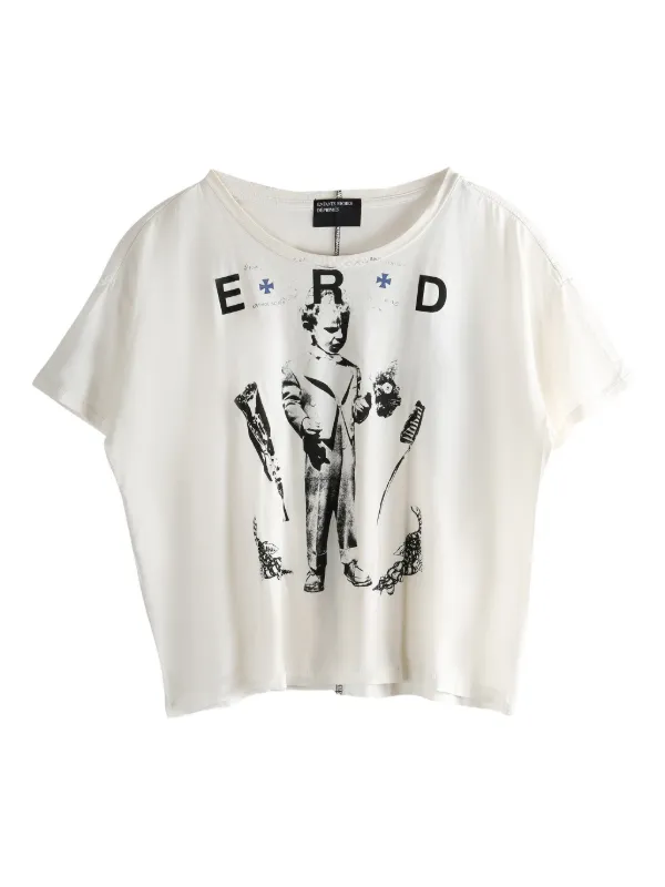 Enfants Riches Déprimés Katholisches Toothbrush T-Shirt | Neutrals