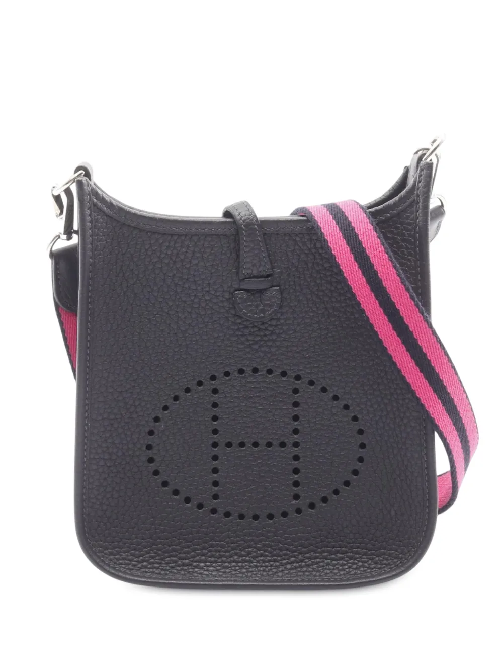 Pre-owned Hermes 2024 Clemence Evelyne Tpm Crossbody Bag In Blue