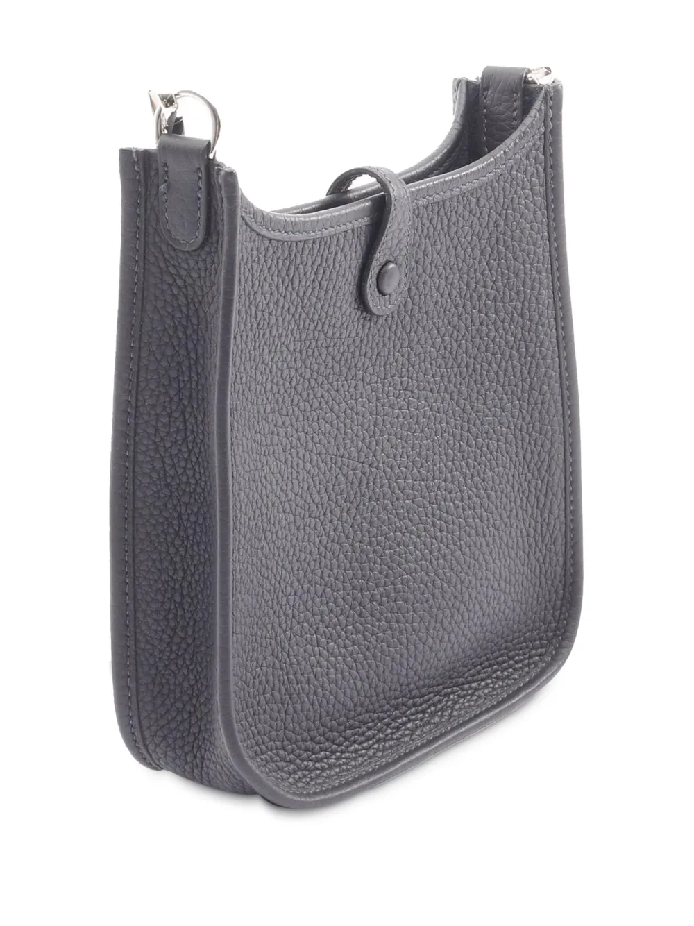 Pre-owned Hermes 2024 Clemence Evelyne Tpm Crossbody Bag In Blue