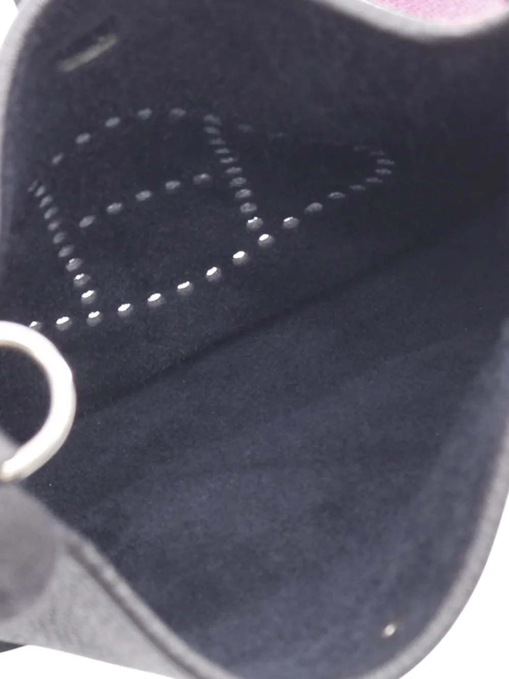 Pre-owned Hermes 2024 Clemence Evelyne Tpm Crossbody Bag In Blue