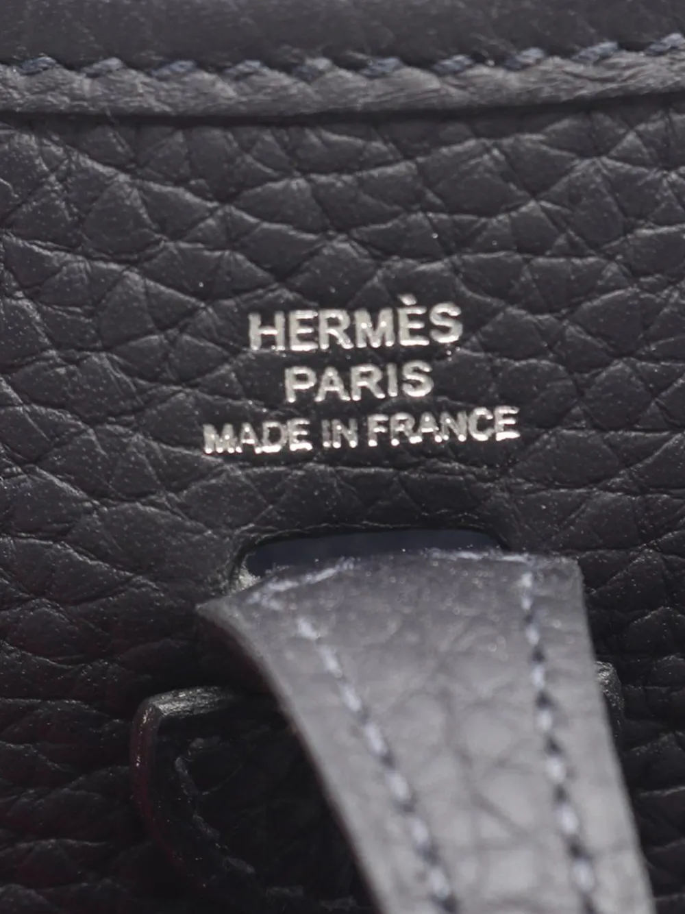 Pre-owned Hermes 2024 Clemence Evelyne Tpm Crossbody Bag In Blue