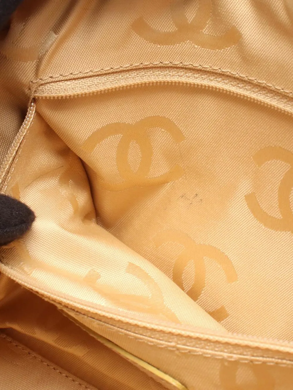 Pre-owned Chanel 2003-2004 Cc Calfskin Wild Stitch Shoulder Bag In Brown